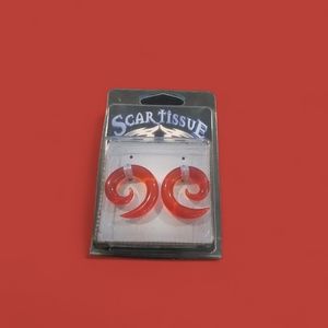 Scartissue Glass Earrings Plugs Men or Women's (2G) New